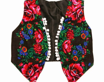 Festival Waistcoat , Bohemian Waistcoat , Gipsy Vest , Etno Vest , Folk Vest , Bohemian waistcoat , Boho waistcoat