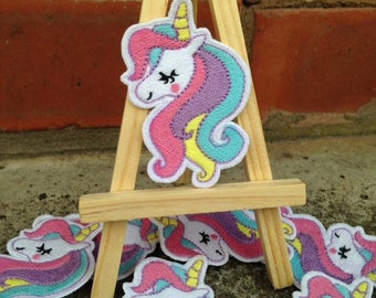 Adorable cute embroidery unicorn Patch.