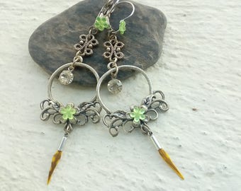 Silver metal cheap earrings