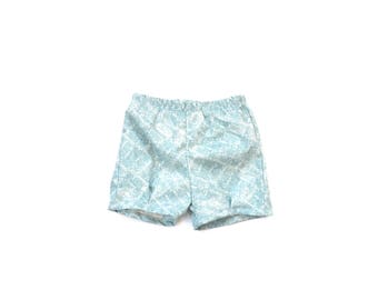 Vintage blue Shorts with Pleat