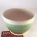 Green and White Ceramic Bowl -Handmade 2 or 3 Cups - Side Dishes - Stacking Bowls - Soup Snack Everyday Bowl - Matching Set - Pretty Simple