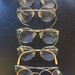 Five pairs of antique 12k gold eyeglasses