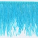Turquoise Ostrich Feather Trim 5" long. 24 Other Colors Available of Long Feather Fringe - Sale! Only 12.95 per yard