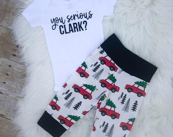 Christmas vacation baby outfit, you serious clark, Griswold baby set, Christmas vacation baby, hipster christmas, christmas outfit