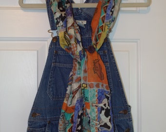 Vintage 1990s Overalls Denim Jean by Cherokee Vintage Retro Fashion Size Small