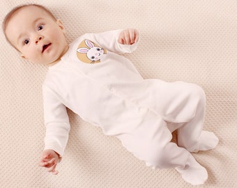 Baby One-piece - Newborn Romper - Bio Cotton Pajamas- Organic Cotton Baby PJs- Baby Coverall - Bio Cotton Newborn Pajamas - Organic Jumpsuit