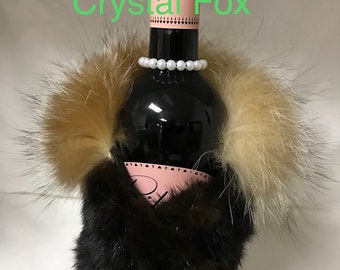 Genuine Mink Wine Bottle "Jackets"