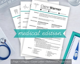 nurse resume template word instant download nurse cv template medical resume template healthcare professional design cover - Medical Resume nurse resume template word instant download nurse cv template medical resume template healthcare professional design cover - Medical Resume