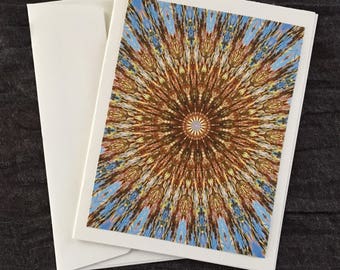 Photograph Design Art Note Card - Marron Series