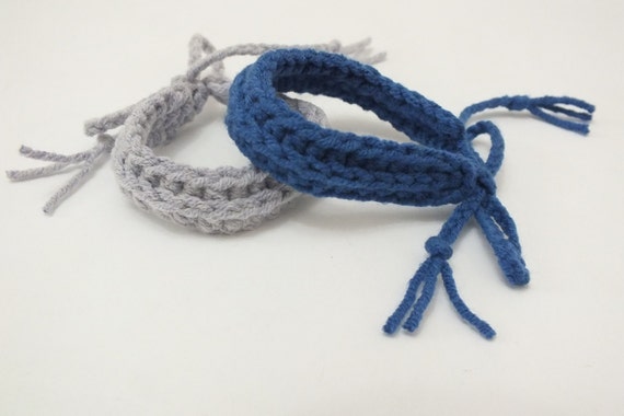 Twin id bracelets ankletsbaby newborn crochet adjustable Twin id bracelets ankletsbaby newborn crochet adjustable