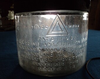 Primitive Antique Kerosene Glass Jar For Perfection Stove
