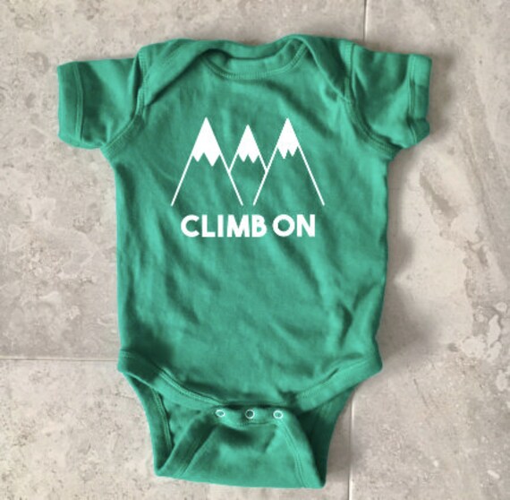 Climb On baby climbing baby shirt baby boy shirt baby girl