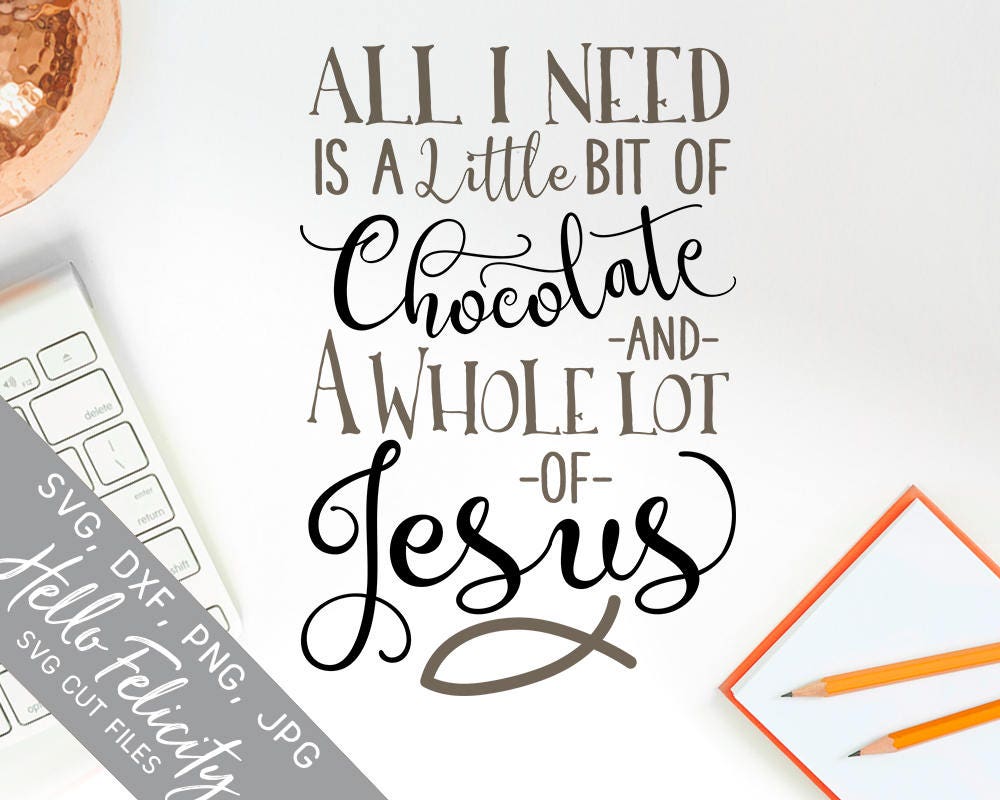 Jesus and Chocolate Svg Chocolate Svg Jesus Fish Svg Faith