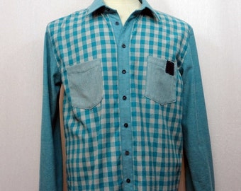 Green Plaid flannel shirt