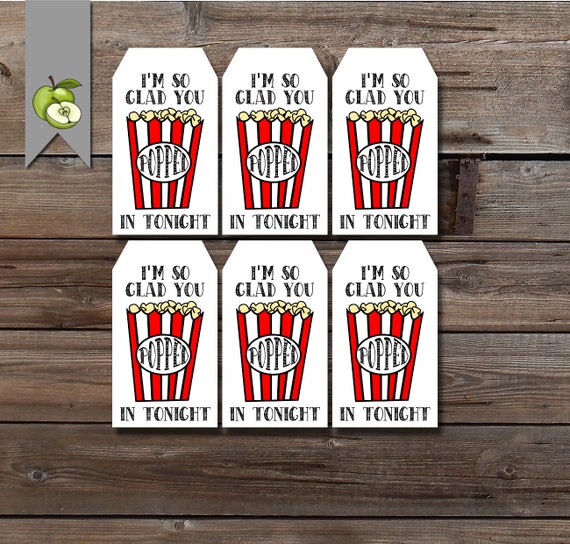 Teacher Popcorn Tag Popcorn Gift Tags Meet Teacher Night Teacher Popcorn Tag Popcorn Gift Tags Meet Teacher Night