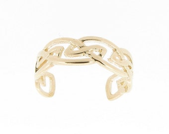 9ct Yellow Gold Celtic Design Toe Ring
