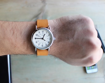 Suntan Brown Timex weekender watch strap