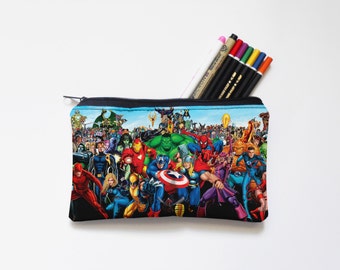marvel Zipper Pouch, Pencil Pouch, Pencil Case,