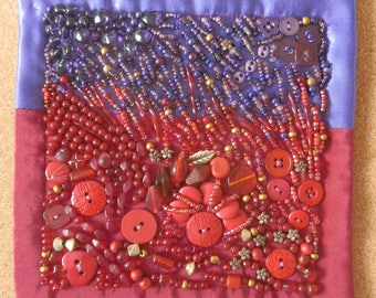 Red to Purple Art Quilt