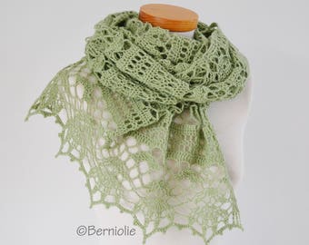 ERETRIA, Crochet shawl pattern, pdf