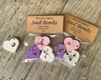 100 Wildflower Seed Bomb Wedding Favors