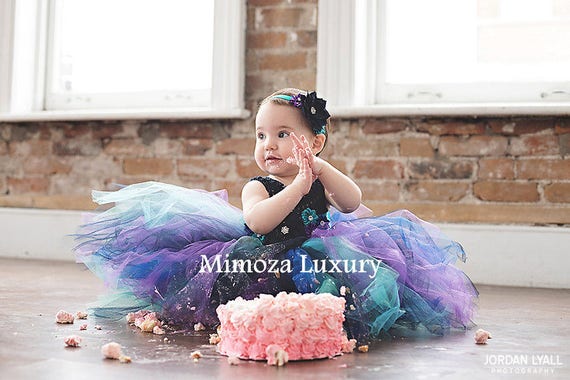 Peacock Navy Blue dress, Peacock blue tutu dress, Navy blue flower girl dress, navy blue princess dress, crochet top tulle dress, pageant