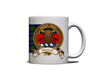 MacLeod Scottish Clan Tartan Crest Motto 11oz Mug