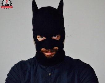 Batman cowl knitted hat