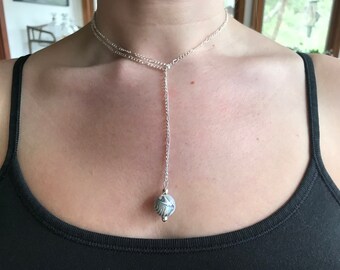 Claspless loop necklace N105