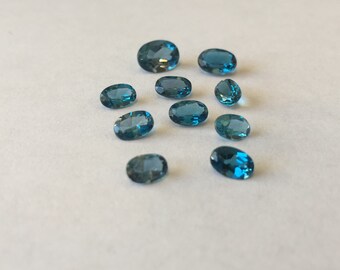 London Blue Topaz Parcel | 10 Gemstones