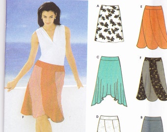 Simplicity 5564 CLEARANCE Vintage Pattern Womens Skirts in 6 Variations Size 4,6,8,10 UNCUT