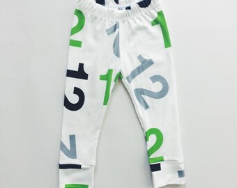 BABY & TODDLER 12 LEGGINGS - Seahawks Baby and Toddler Leggings