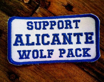 Motorcycle Club Support Patch White Wolf Brotherhood Alicante Diamond Biker
