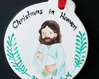 Hand Painted Berevement Ornament