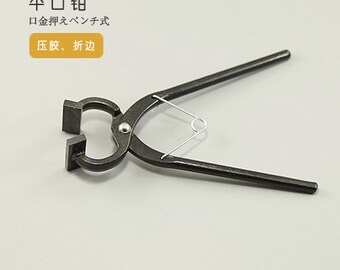 Flat Pincers for Clamping & Creasing Leather or Jewelry LeatherMob Tool Leathercraft Craft