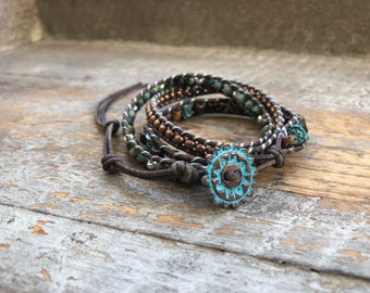 Selena Beaded Wrap Bracelet