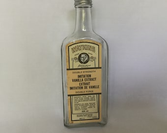 Canadian Vintage Watkins Vanilla Bottle