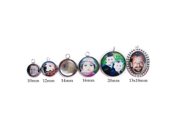 Photo Charm / Photo Pendant / Picture Charm / Picture Pendant / Individual Photo Charms / for Bracelet or Necklace / Photo Jewelry / Photo