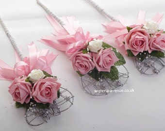 Flower Girl Wand - This can be made in ANY colour - Buy 1 get 1 half price