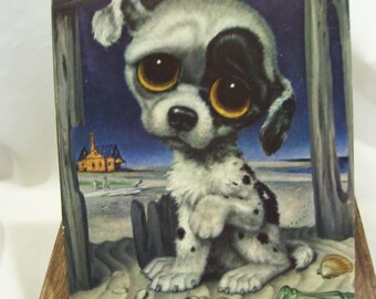 Pity Puppy Gig Artist Big Eyed Puppy Dog with Big Eyes Sad Dog Artist Girard Goodenow Litho Unframed Sad Eyes Puppy