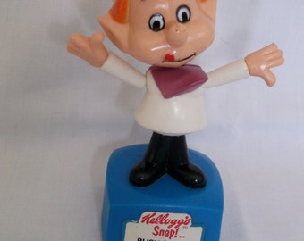 Kelloggs Rice Krispies Push Puppet Snap 1984 Talbot