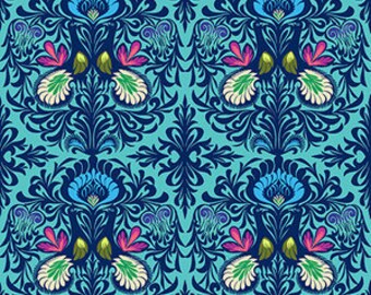 Amy Butler Fabric It Takes Two in Aqua, Soul Mate Collection, Choose your cut