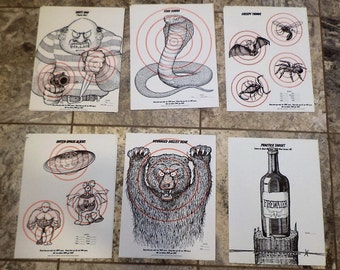 Targets, Shooting Target, Target Practice, Vintage Paper Targets