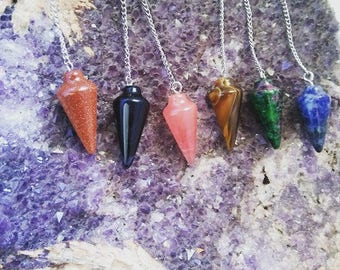 Healing Crystal Pendulums- Dowsing Pendulums Divination