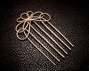 Hair Comb, Bridal hair comb, Hair fork, Hair accessories, Hair jewelry, rustic wedding, decorative hair comb, woven hair comb