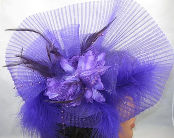 Purple Shadows Kentucky Derby Fascinator