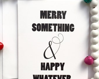 sale starbucks non religious funny holiday greeting card