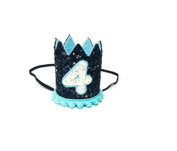 4th Birthday Crown || Any Age || Dog Birthday Hat || Pet Party || Birthday Crown