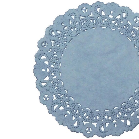 COLONIAL BLUE Paper Lace Doilies 4 5 6