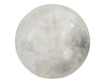 Luna 22 - Archival 8x8 Print - Contemporary Minimalist Watercolor Painting - Astronomy, Moon Art - by Natasha Newton